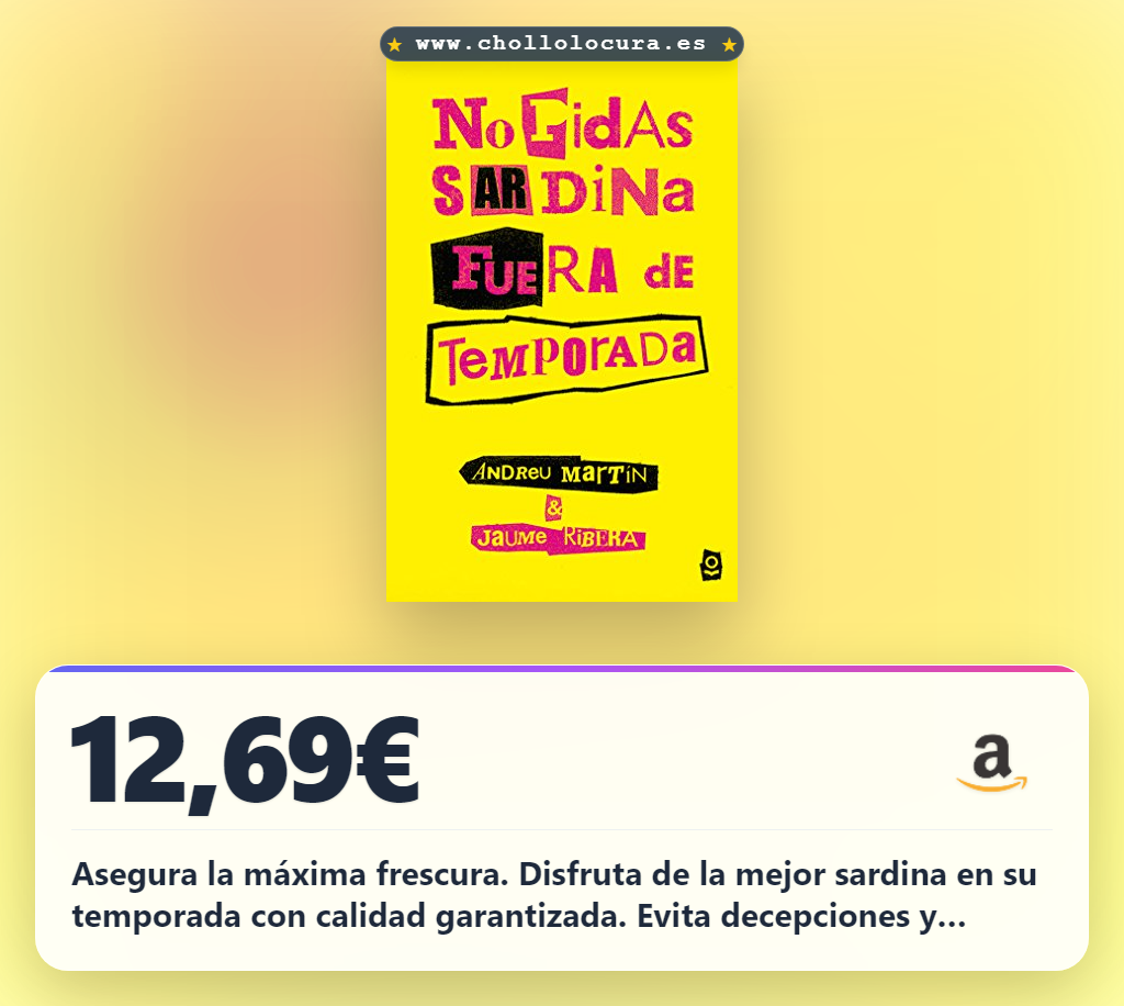 Asegura la máxima frescura. Disfruta de la mejor sardina en su temporada con calidad garantizada. Evita decepciones y saborea el auténtico sabor del mar. ¡Pide la tuya ahora!