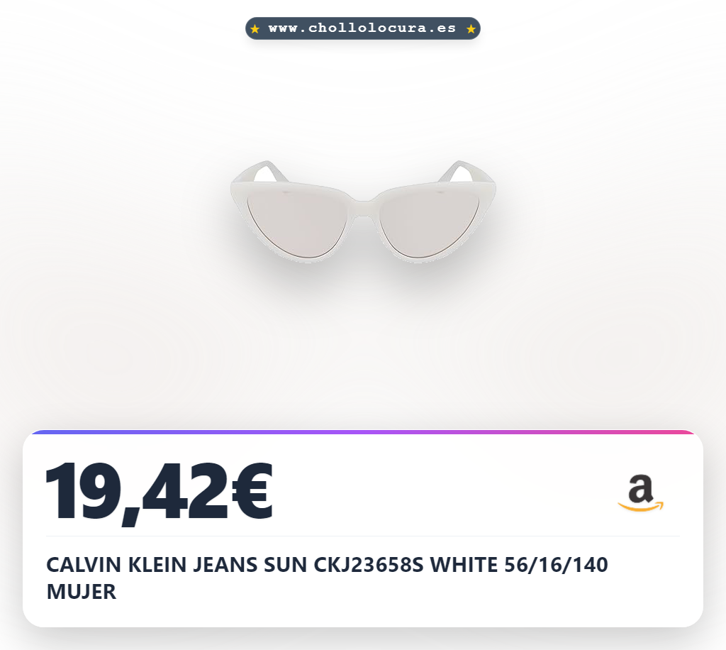 CALVIN KLEIN JEANS SUN CKJ23658S WHITE 56/16/140 MUJER