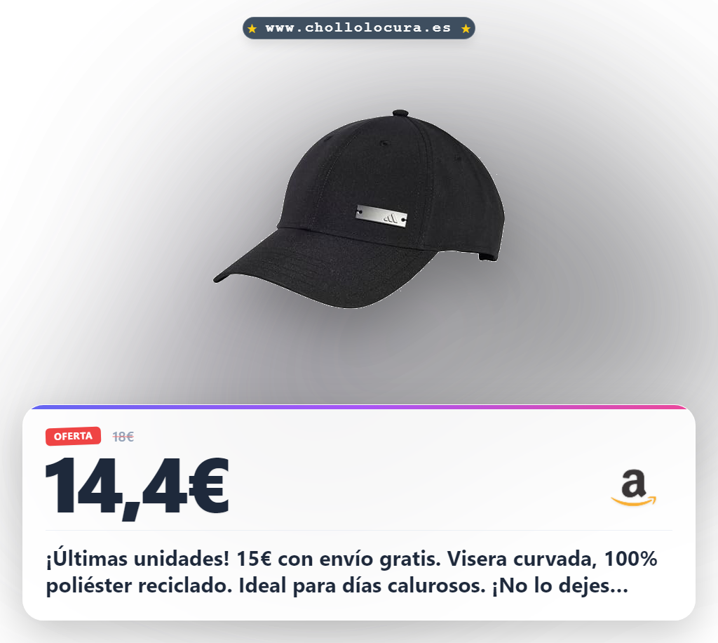 adidas Unisex - Adulto Baseball Lightweights Cap Metal, Black, M-L