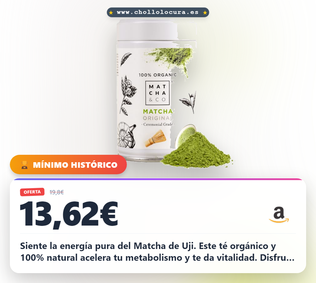 Aprovecha el Matcha 100% Ecológico de Uji, Japón, para disfrutar de energía y antioxidantes naturales