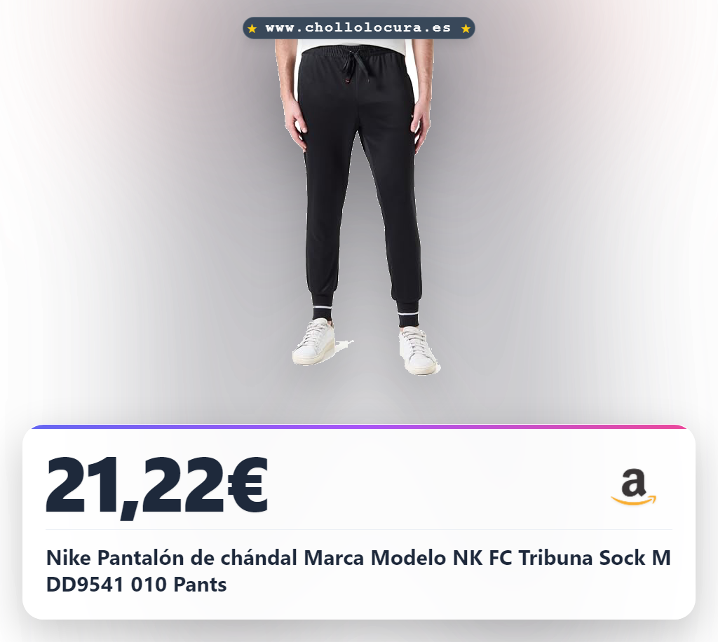 Nike Pantalón de chándal Marca Modelo NK FC Tribuna Sock M DD9541 010 Pants