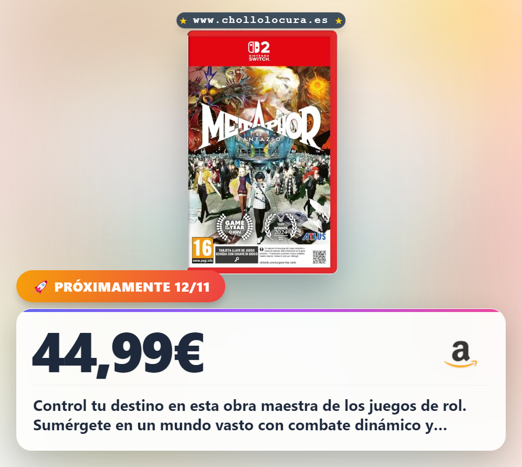 Logra este RPG de fantasía con sistema de combate dinámico y más de 50 premios al mejor juego de rol en oferta.