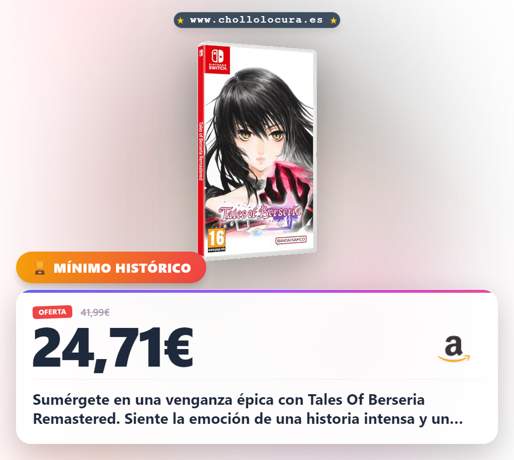 Disfruta Tales Of Berseria Remastered para Nintendo Switch con combate espectacular y venganza épica