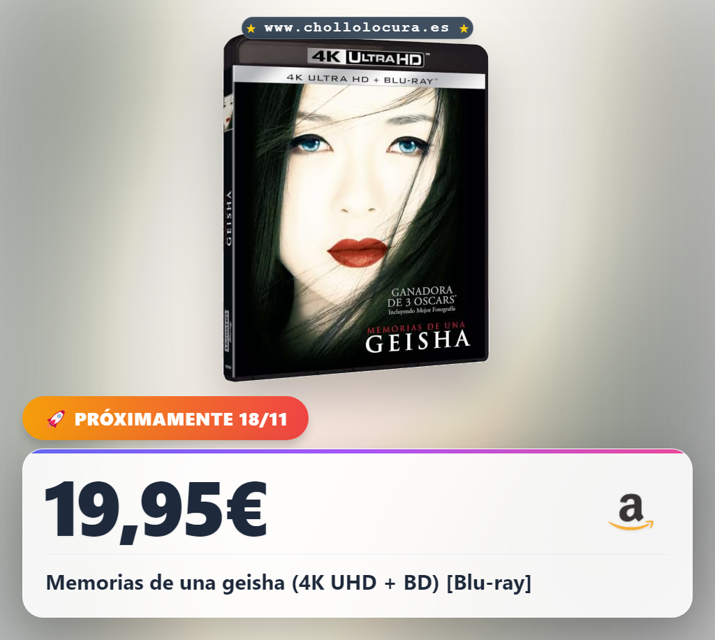Memorias de una geisha (4K UHD + BD) [Blu-ray]