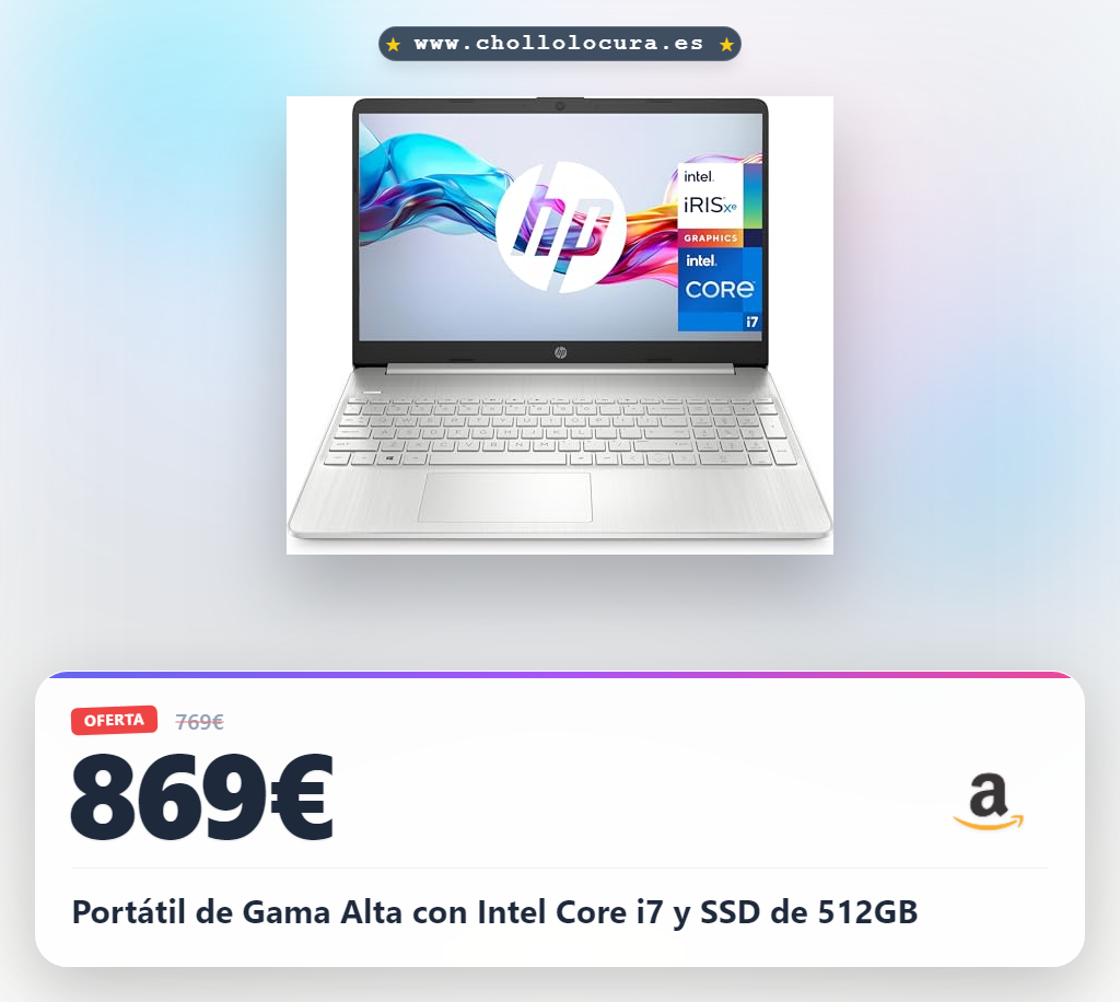 Portátil de Gama Alta con Intel Core i7 y SSD de 512GB