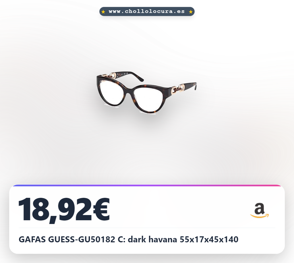 GAFAS GUESS-GU50182 C: dark havana 55x17x45x140