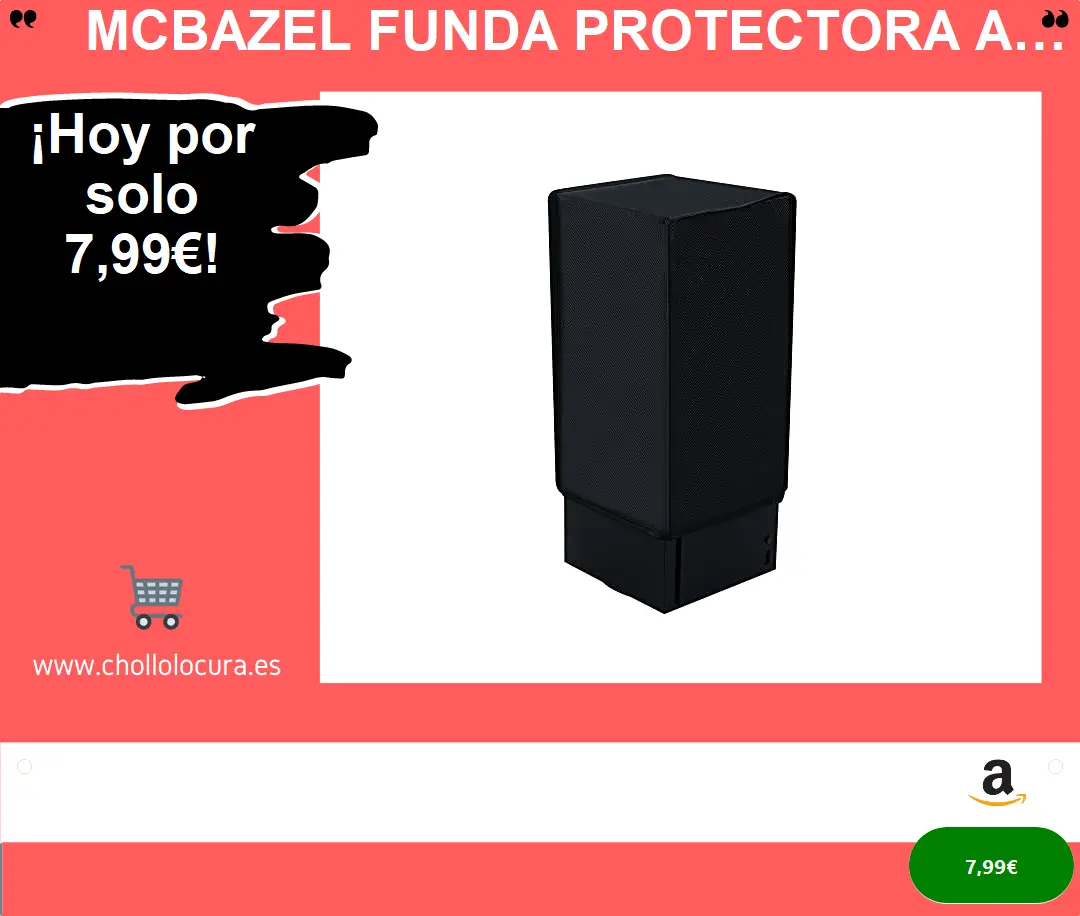 Mcbazel Funda Protectora Antipolvo para Consola De Juegos Xbox Series X ,Funda Vertical para Xbox Series X Consola Cubierta a Prueba de Polvo para Xbox Series X ,Funda contra Polvo Protector -Negro para PlayStation 5