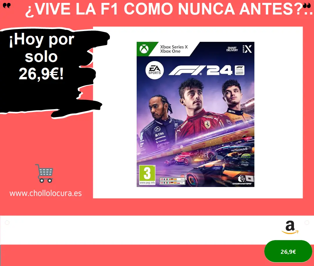 ¿Vive la F1 como nunca antes? ¡Descubre el auténtico ritmo de la carrera con EA SPORTS F1 24 Standard Edition XBOX Series X!