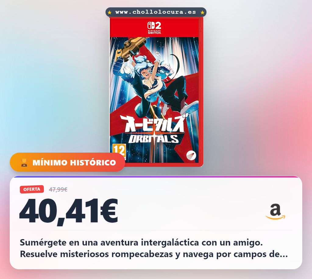 Disfruta la aventura intergaláctica Orbitals cooperativa para Nintendo Switch 2 al mejor precio de oferta