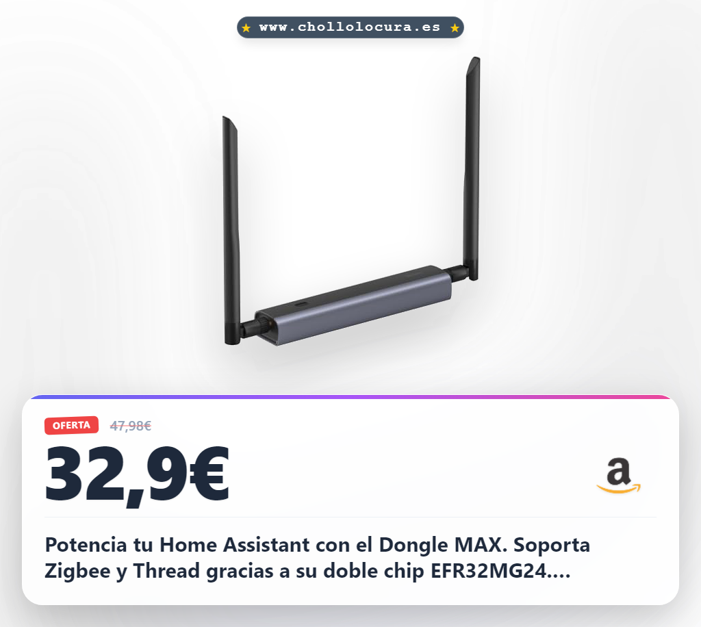 Descubre el SONOFF Zigbee/Thread Dongle MAX: la revolución PoE para Home Assistant al mejor precio