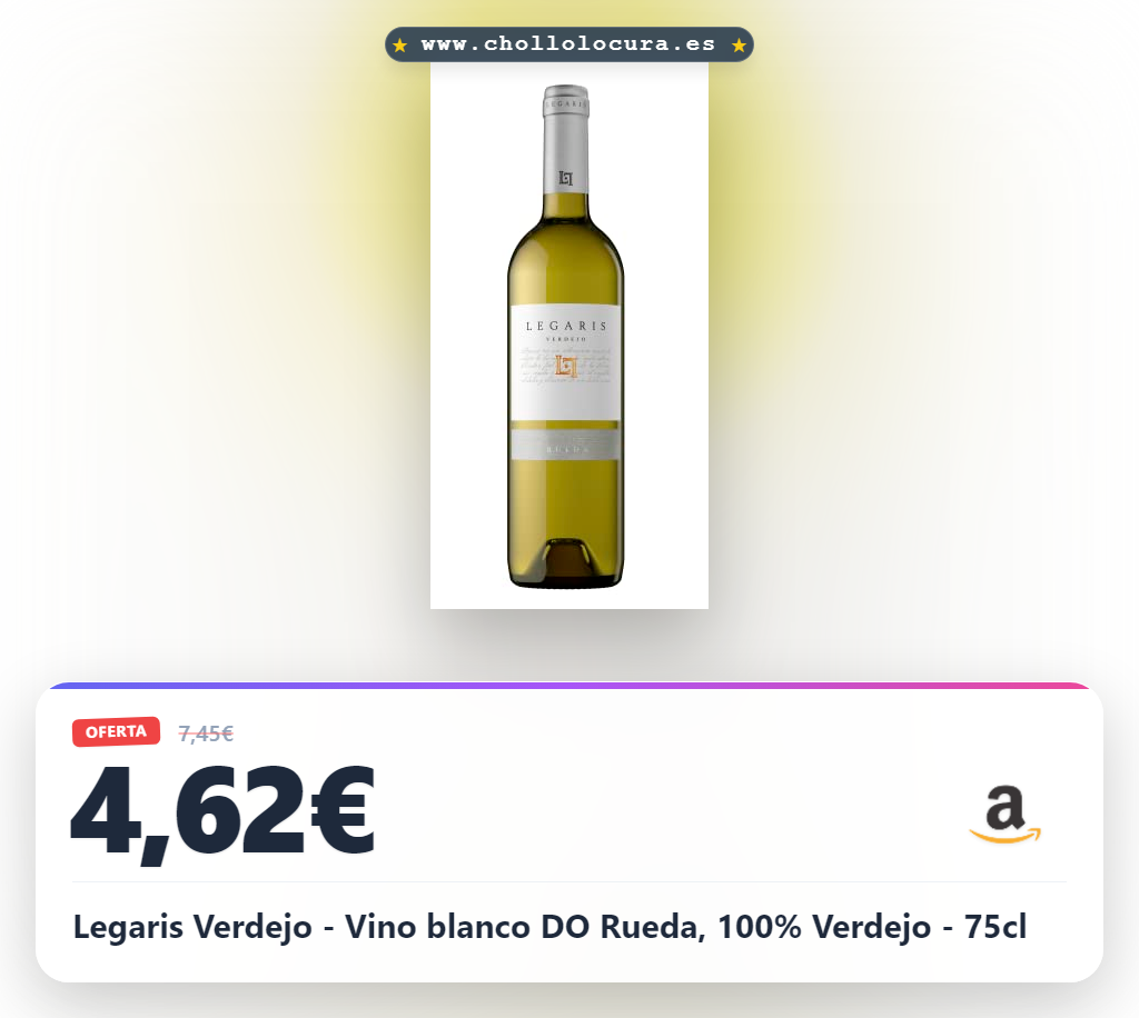 Legaris Verdejo - Vino blanco DO Rueda, 100% Verdejo - 75cl