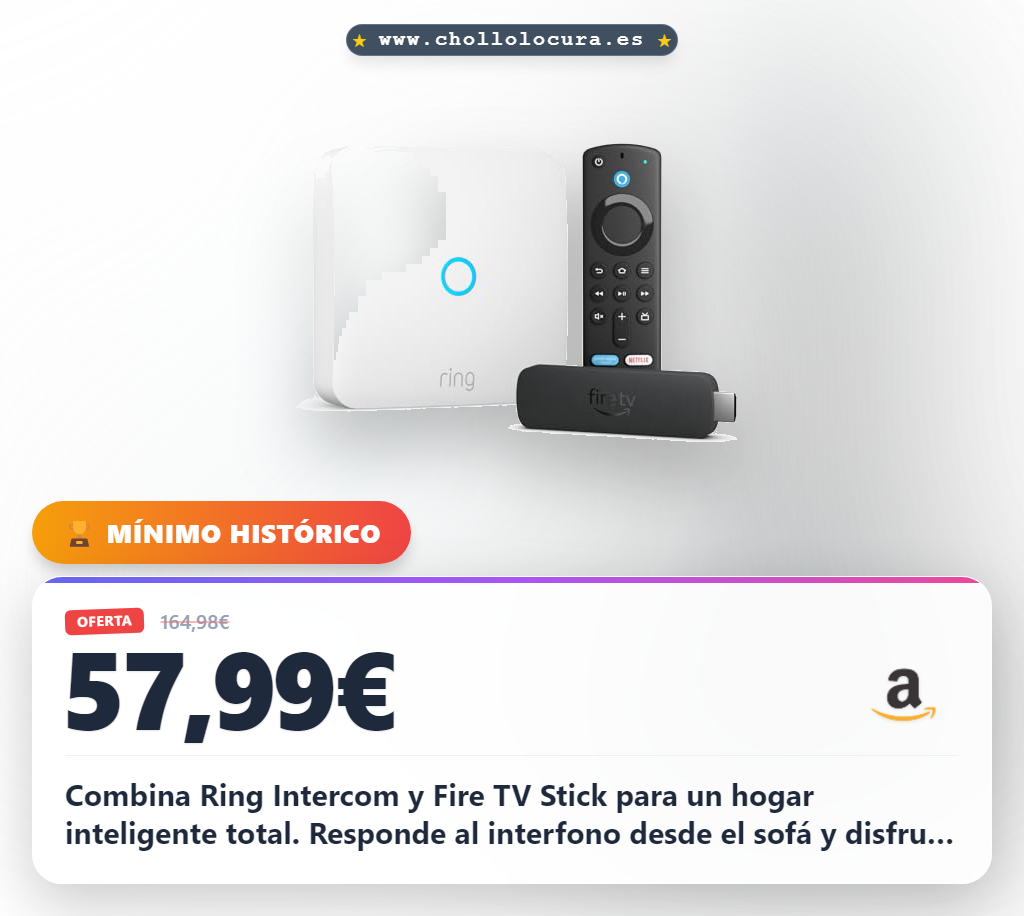 Aprovecha el Fire TV Stick 4K Plus con Ring Intercom para un hogar inteligente y cómodo
