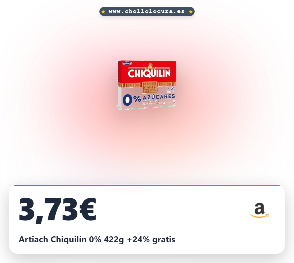 Artiach Chiquilín 0% 422g +24% gratis