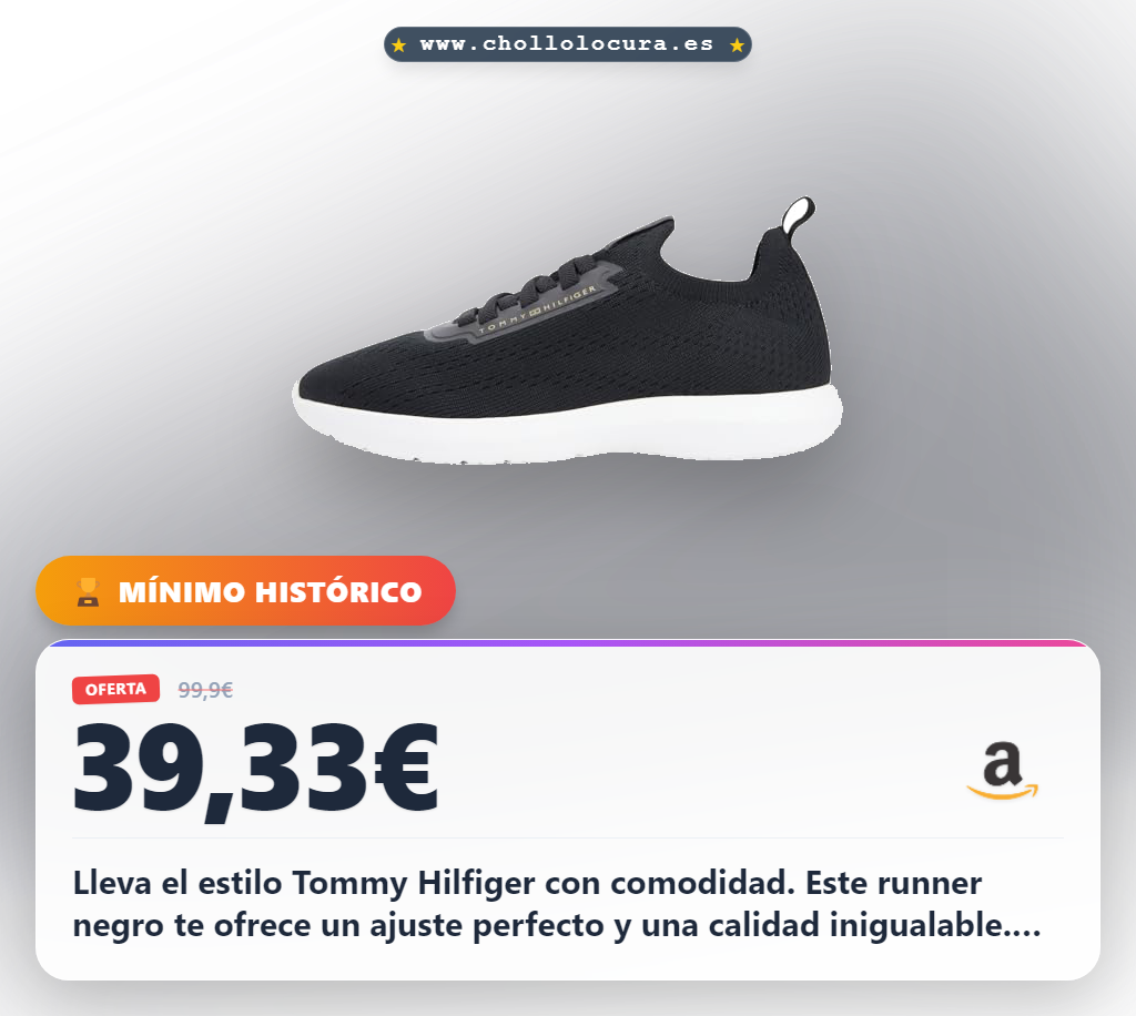 Consigue el runner Tommy Hilfiger Knit Extralight para mujer en oferta al mejor precio