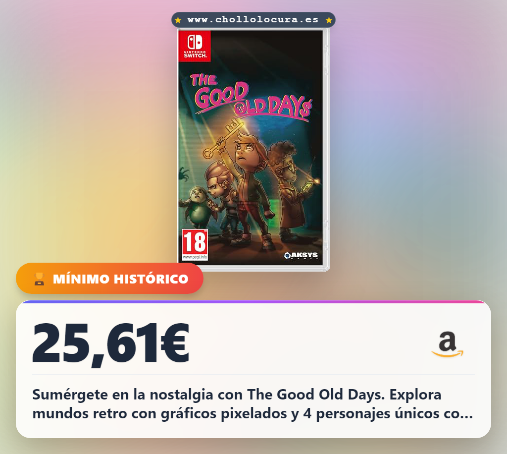 Encuentra The Good Old Days para Nintendo Switch con gráficos pixelados y 4 personajes únicos en oferta a precio de chollo