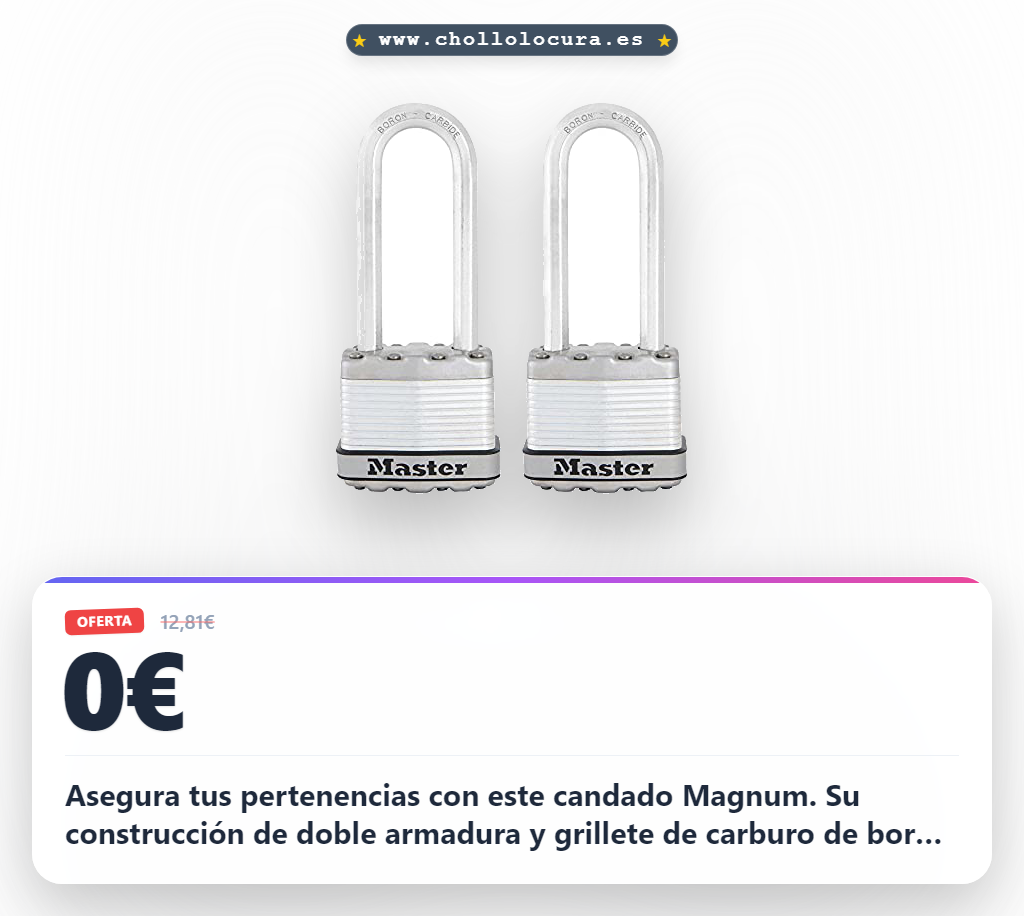 Obtén el candado de acero Master Lock M1XTLJCCSEN para exteriores con grillete resistente al mejor precio