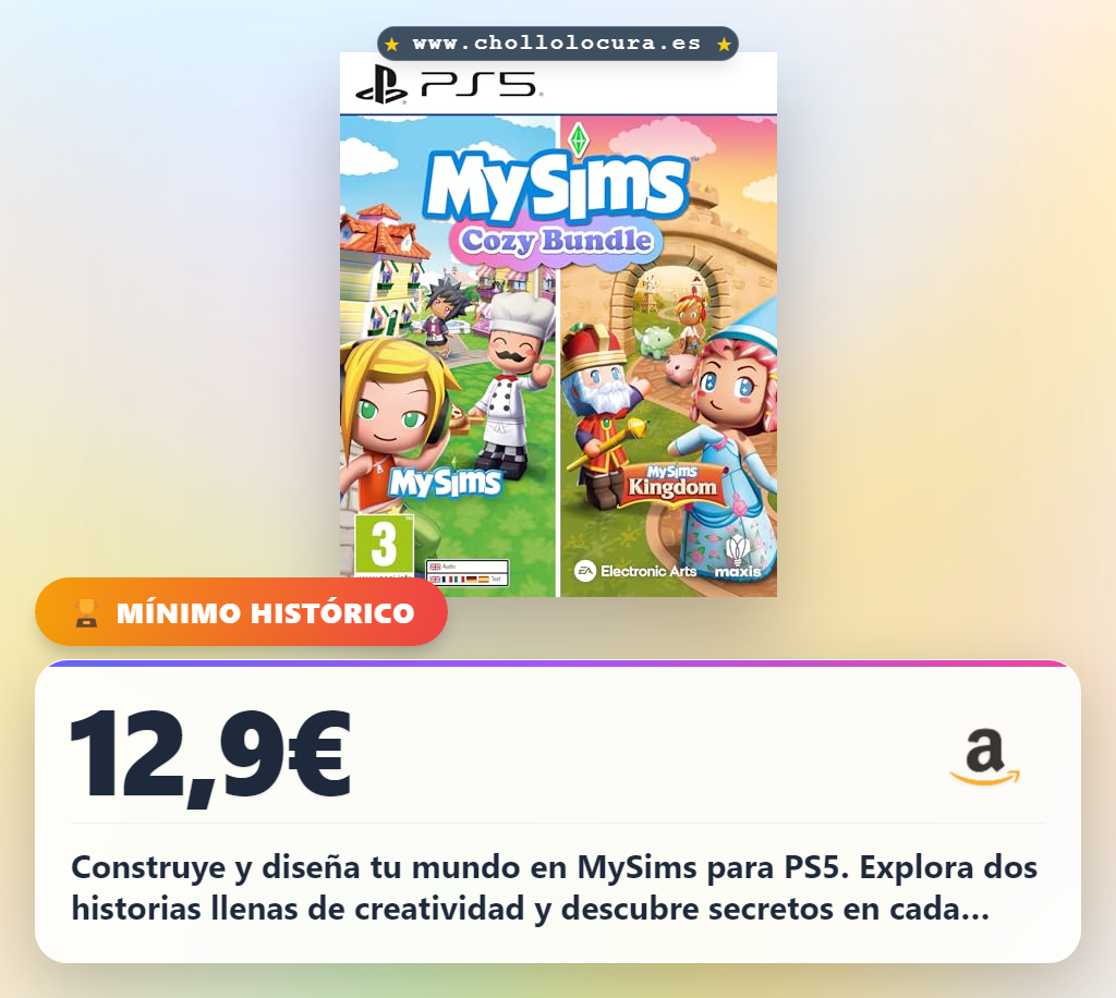 Aprovecha MySims Colección Sofá y Mantita PS5 para construir tu ciudad y disfrutar de historias retro