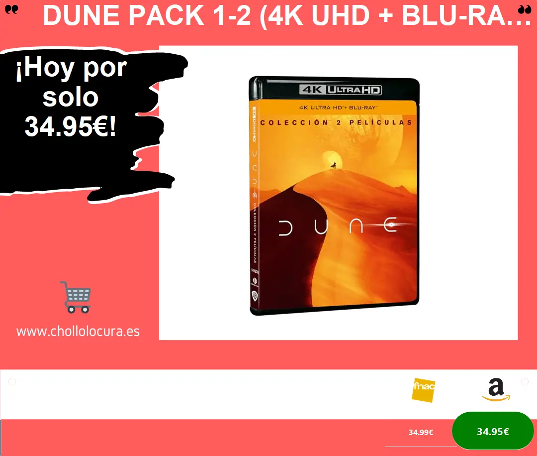 ¡Cómpralo ahora! Dune Pack 1-2 (4K UHD + Blu-ray)