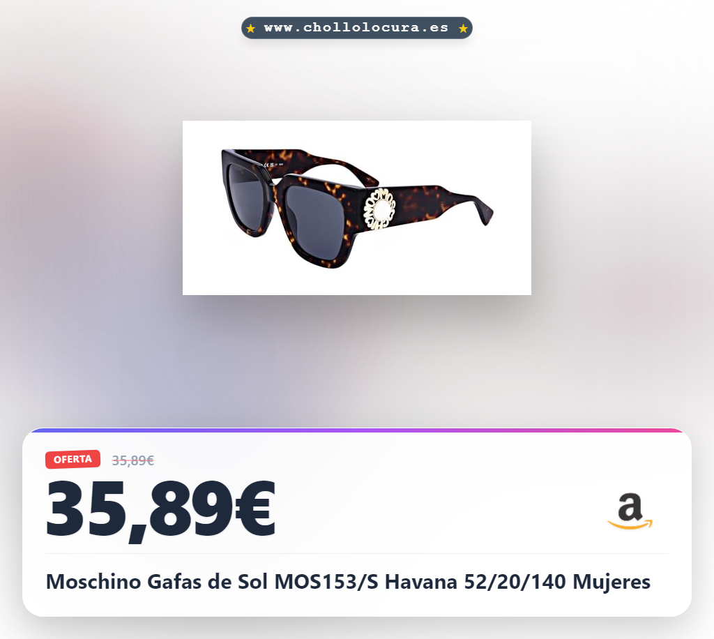 Moschino Gafas de Sol MOS153/S Havana 52/20/140 Mujeres