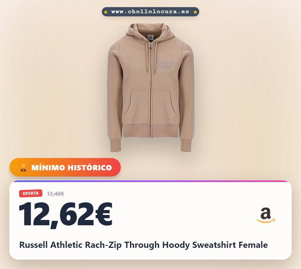 Russell Athletic Rach-Zip Through Hoody Sweatshirt Female