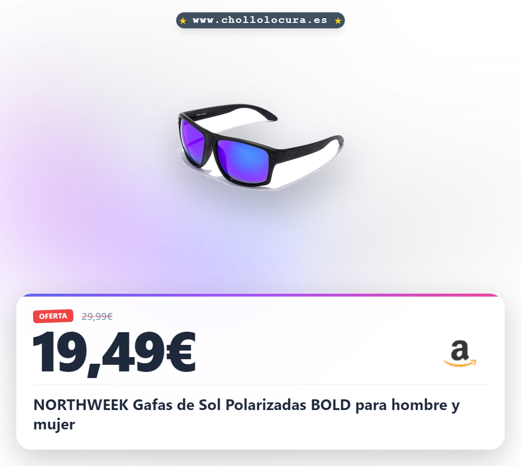 NORTHWEEK Gafas de Sol Polarizadas BOLD para hombre y mujer
