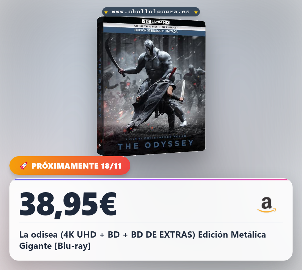 La odisea (4K UHD + BD + BD DE EXTRAS) Edición Metálica Gigante [Blu-ray]