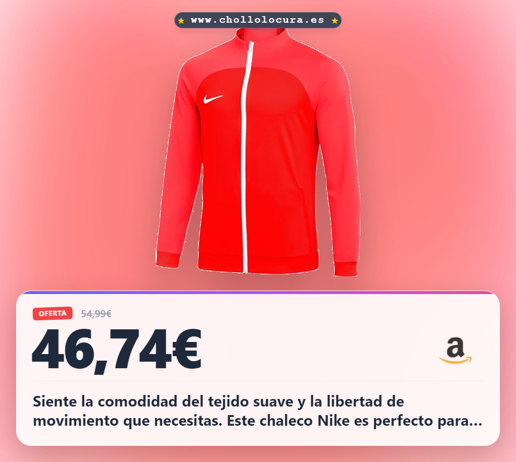 Aprovecha esta chaqueta Nike DH9234-657 para el uso diario con tela suave y libertad de movimiento en oferta