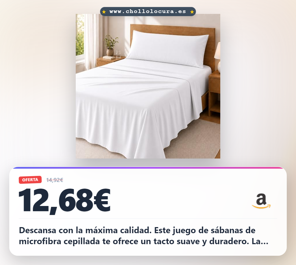 Aprovecha el juego de sábanas Premium Degrees Home 3 piezas microfibra Oeko-Tex suaves al mejor precio