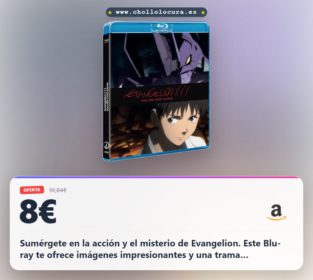 Consigue Evangelion 1.11: La Batalla por Tokio-3 en Blu-ray. Disfruta de la acción y el Segundo Impacto a precio de chollo.