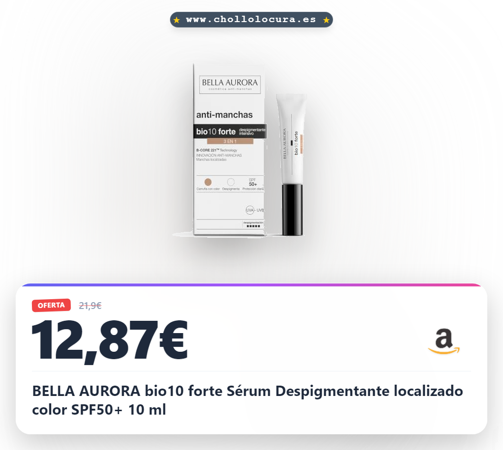 BELLA AURORA bio10 forte Sérum Despigmentante localizado color SPF50+ 10 ml