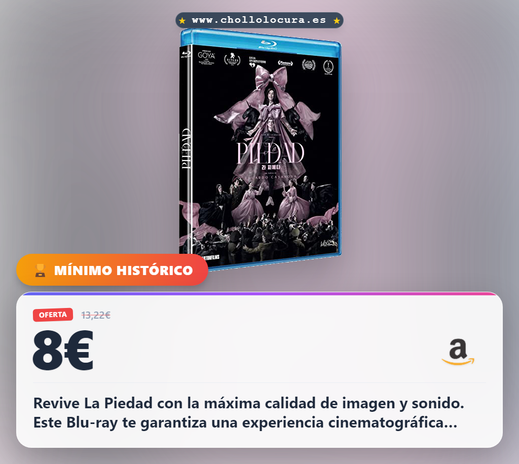 Ahorra ahora en La Piedad Blu-ray: la película en oferta histórica a precio de chollo