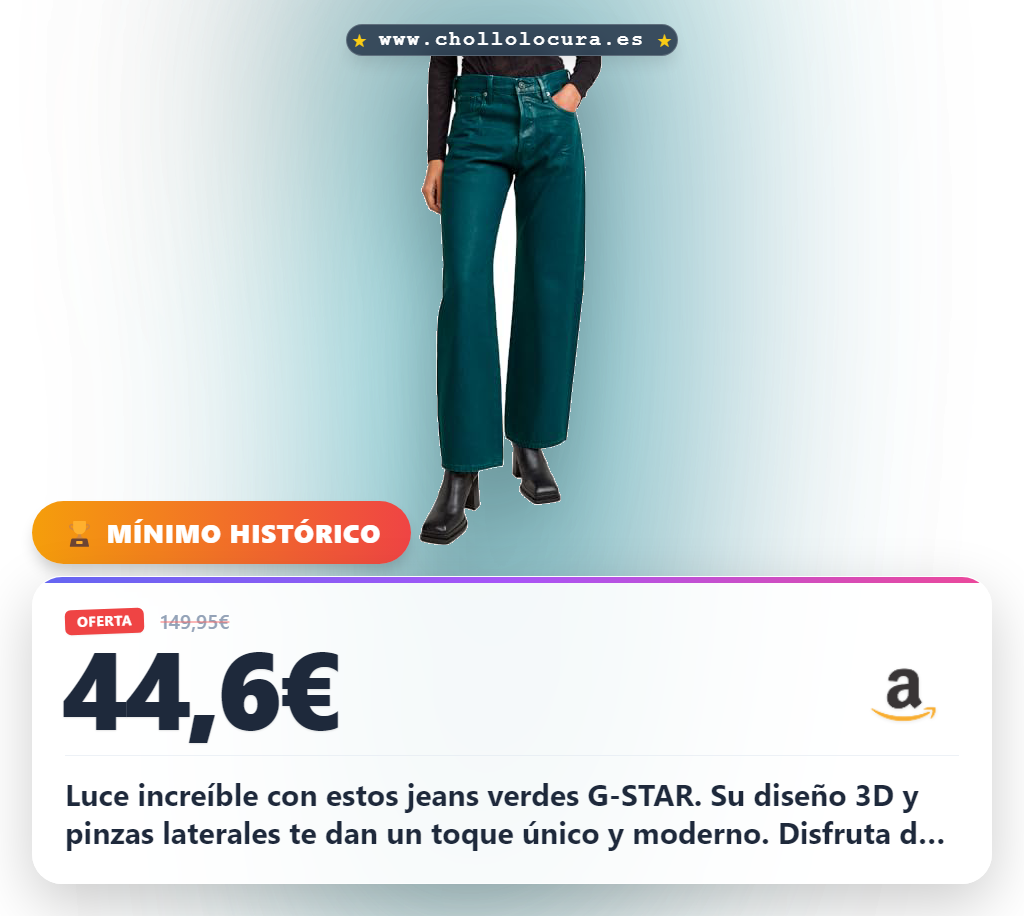 Descubre los Jeans G-STAR Mujer Bowey 3D Boyfriend Verde con bragueta de botones y pinzas laterales en oferta