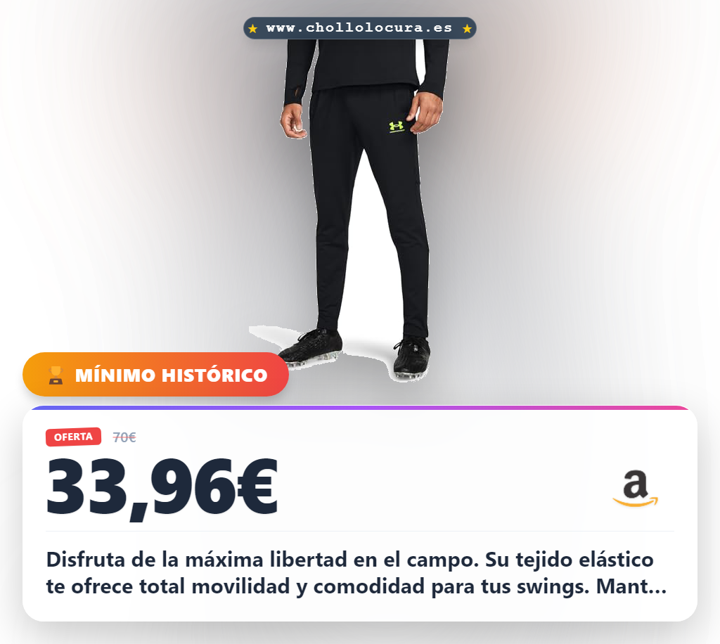 Aprovecha el pantalón de golf Under Armour cónico y elástico azul medianoche al mejor precio en oferta