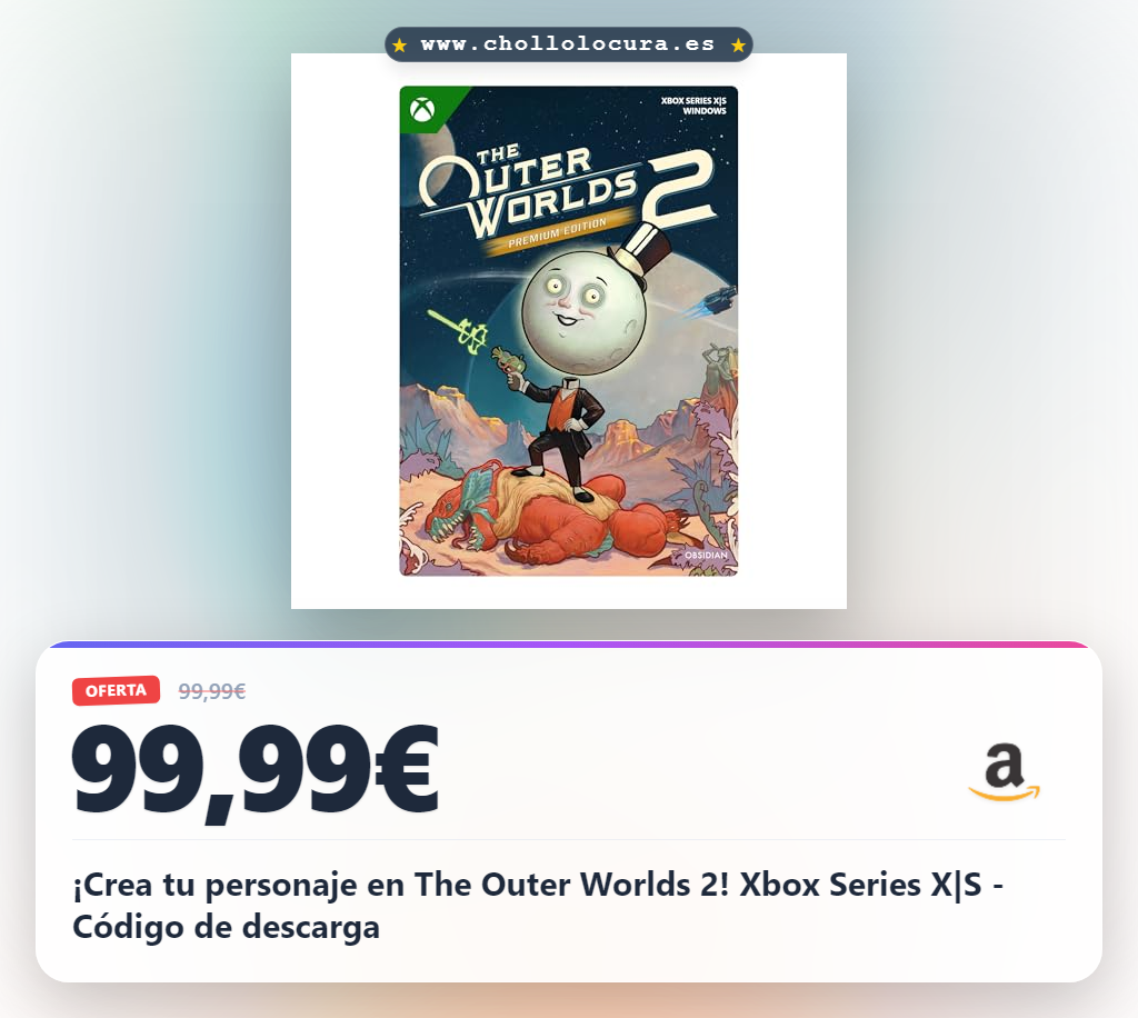 ¡Crea tu personaje en The Outer Worlds 2! Xbox Series X|S - Código de descarga