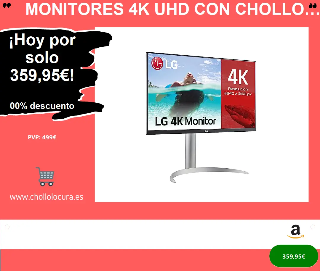 Monitores 4K UHD con chollos para edición de contenidos en alta calidad