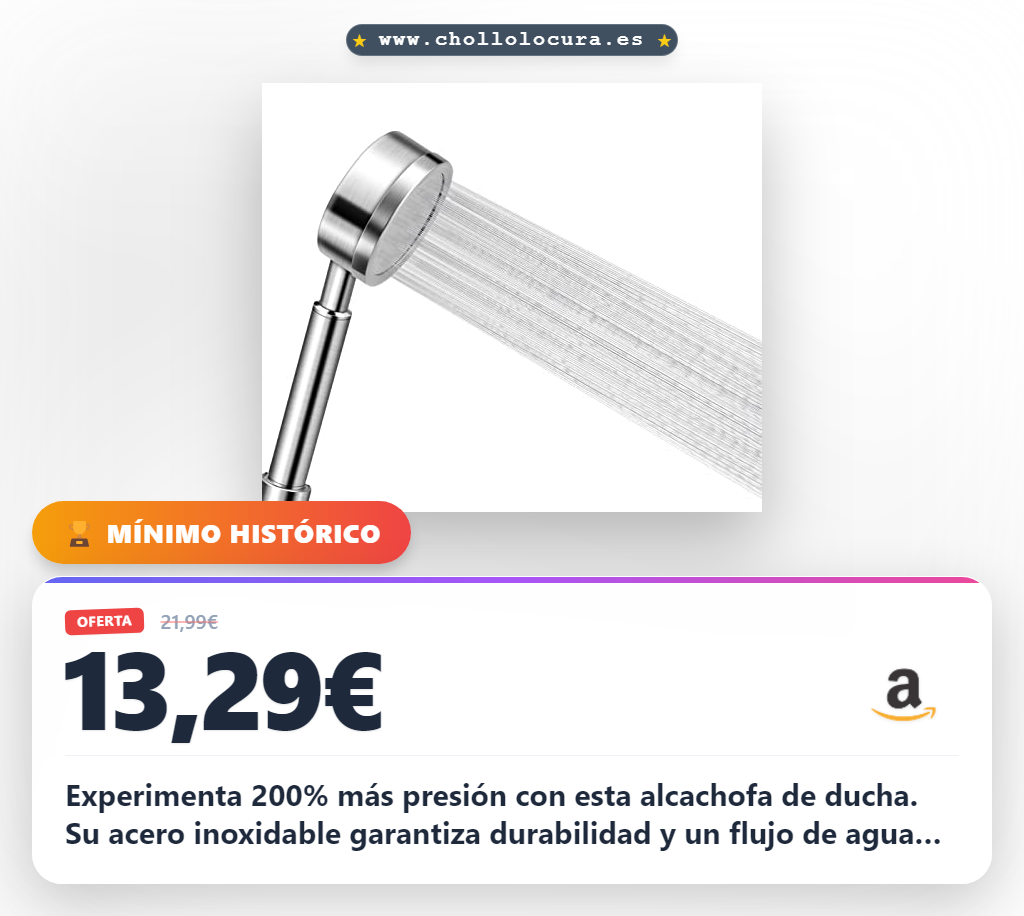 Aprovecha cabezales de ducha de alta presión en acero inoxidable con 200% más flujo y fácil instalación al mejor precio