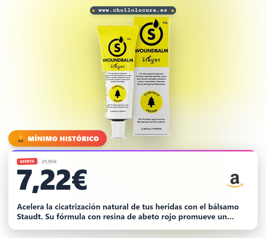 Aprovecha el bálsamo Staudt para cicatrizar heridas con resina de abeto rojo y reduce cicatrices al mejor precio
