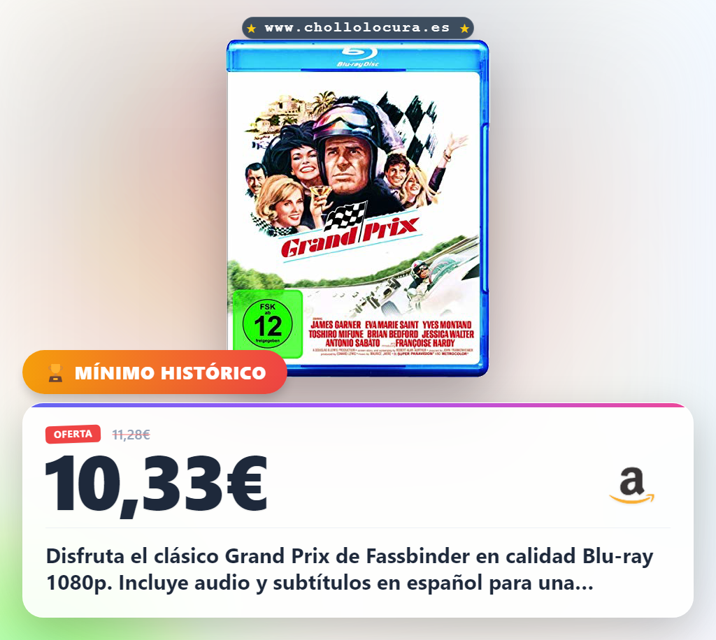 Disfruta Grand Prix de Rainer Werner Fassbinder en Blu-ray 1080p con audio y subtítulos en español