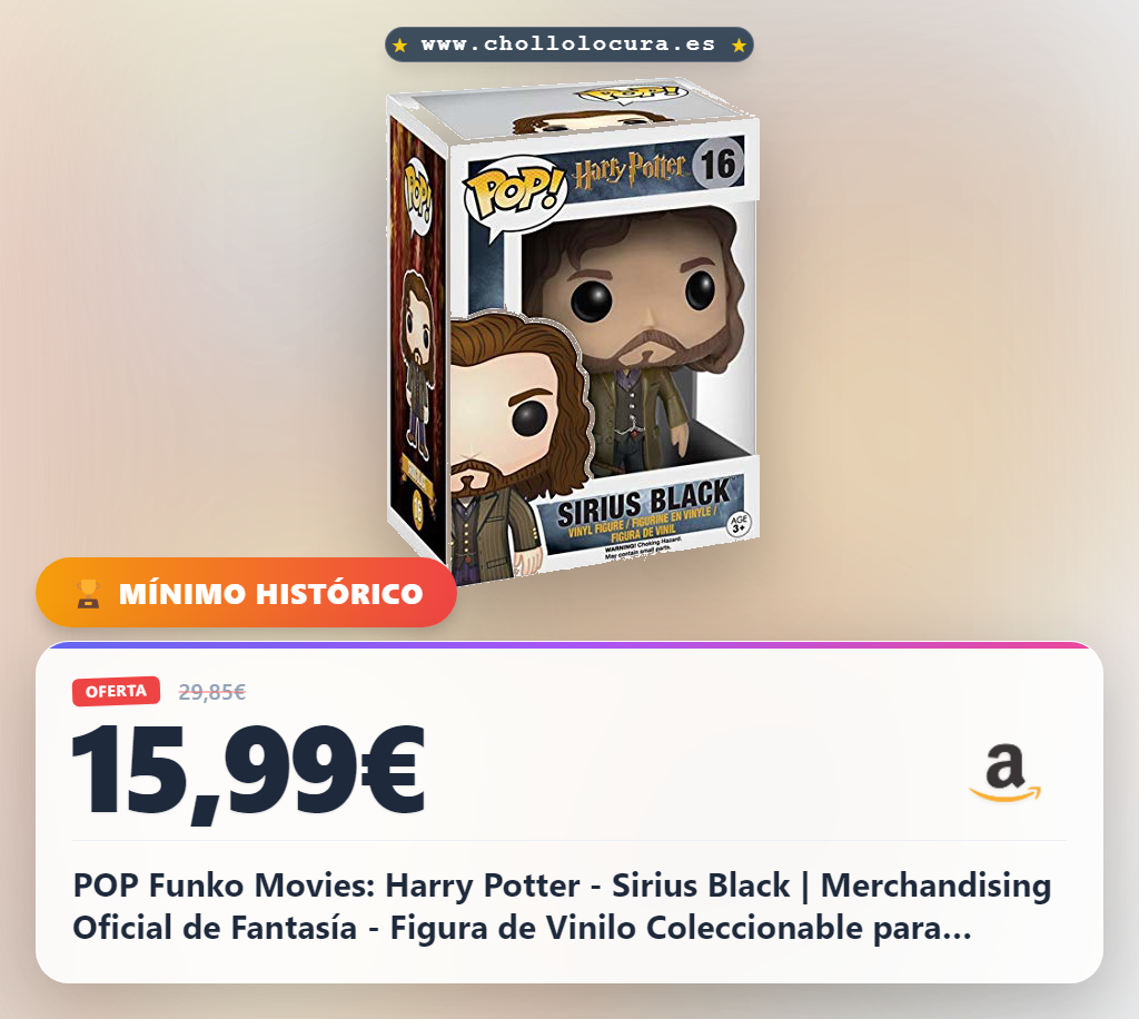 POP Funko Movies: Harry Potter - Sirius Black | Merchandising Oficial de Fantasía - Figura de Vinilo Coleccionable para Decoración - Regalo Friki de Cumpleaños