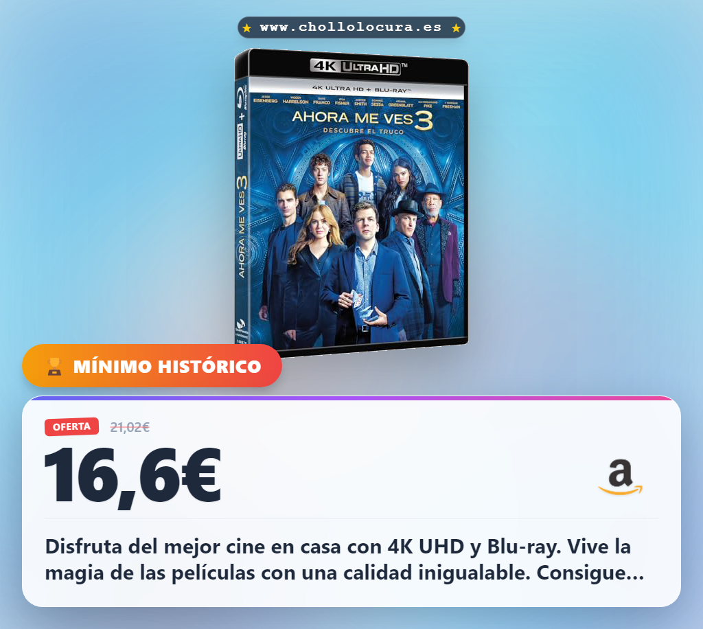 Aprovecha Ahora me ves 3 en 4K UHD y Blu-ray para disfrutar del mejor cine en casa