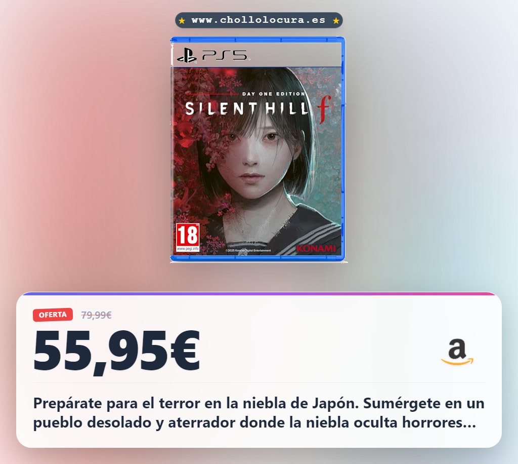 Consigue Silent Hill f la nueva historia de terror ambientada en Japón con niebla para PS5 al mejor precio