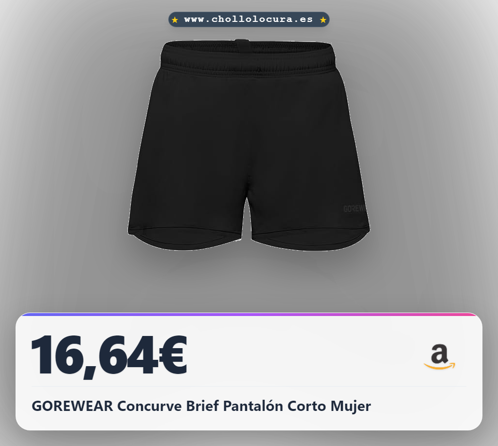 Encuentra el Pantalón Corto Running GOREWEAR Concurve Mujer ligero con slip integrado al mejor precio del año.