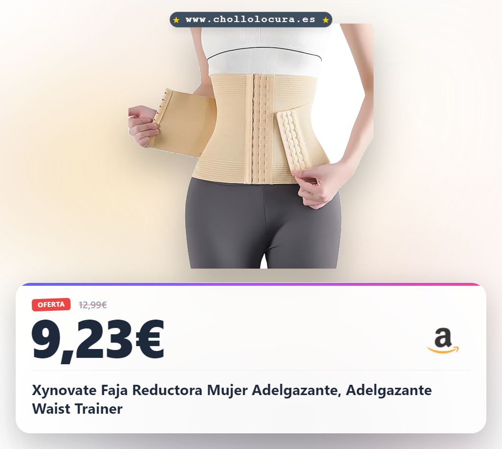 Xynovate Faja Reductora Mujer Adelgazante, Adelgazante Waist Trainer