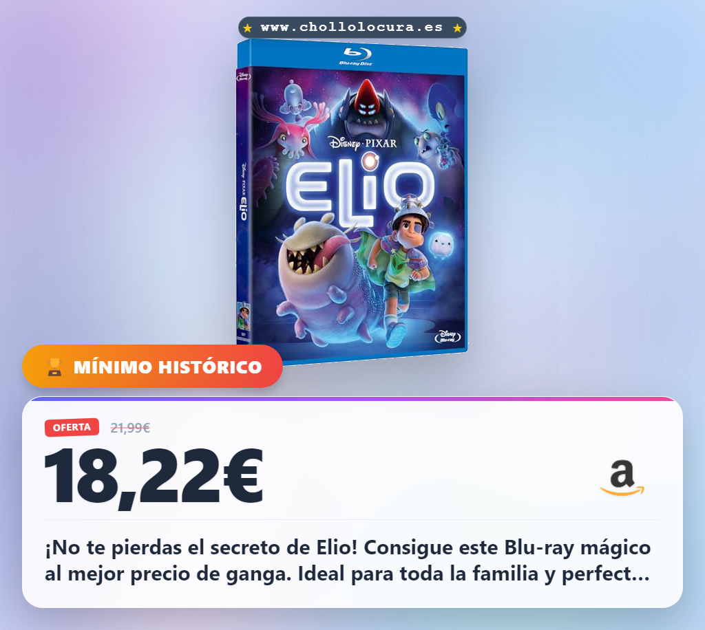 Encuentra Elio Blu-ray, apto para todos los públicos, y disfruta del universo mágico de Elio al mejor precio