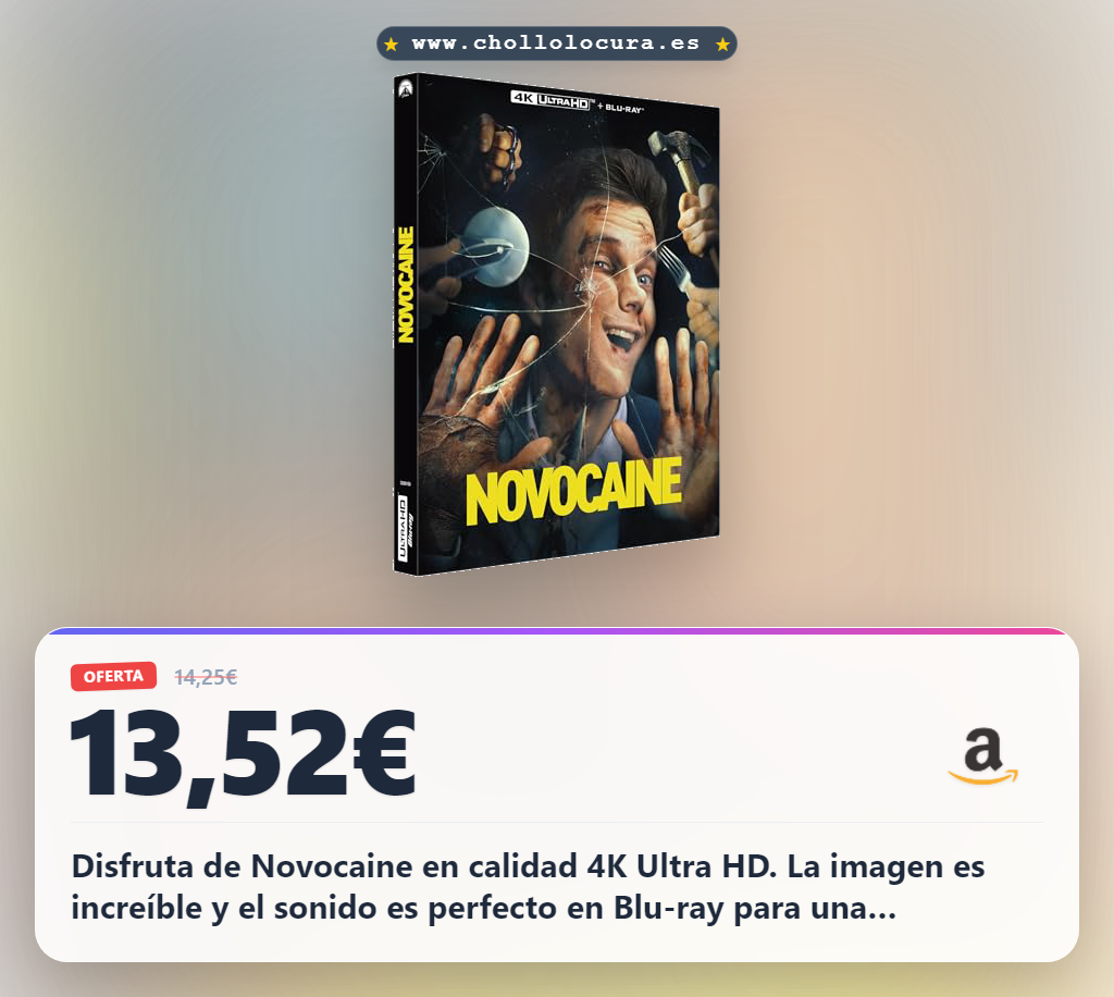 Encuentra Novocaine Blu-ray 4K Ultra HD de Francia al mejor precio en oferta histórica