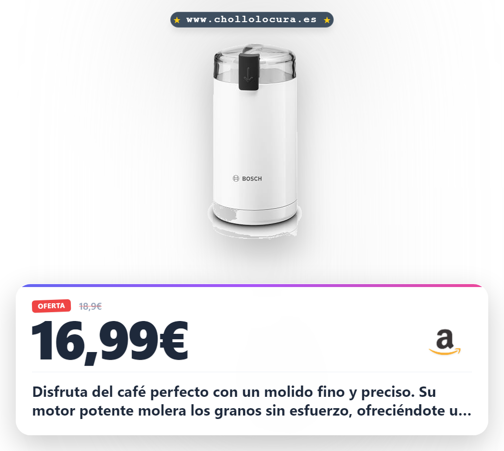 Disfruta el sabor perfecto con el molinillo de café eléctrico de 75g y cuchillas de acero inoxidable en oferta