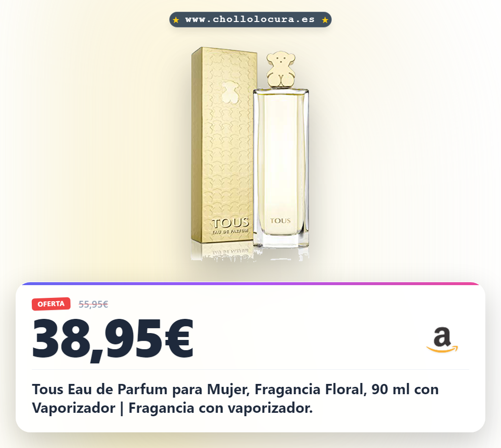 Tous Eau de Parfum para Mujer, Fragancia Floral, 90 ml con Vaporizador | Fragancia con vaporizador.