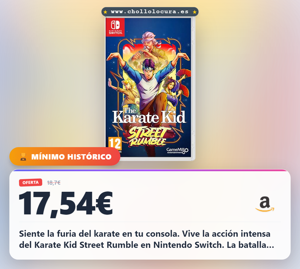 Aprovecha la furia del karate con Karate Kid Street Rumble en Nintendo Switch al mejor precio