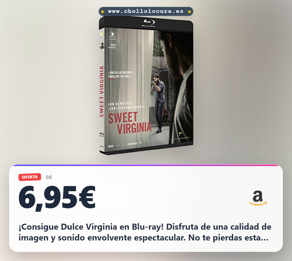 Consigue el Blu-ray de Dulce Virginia de Karma Films en oferta histórica a precio de chollo