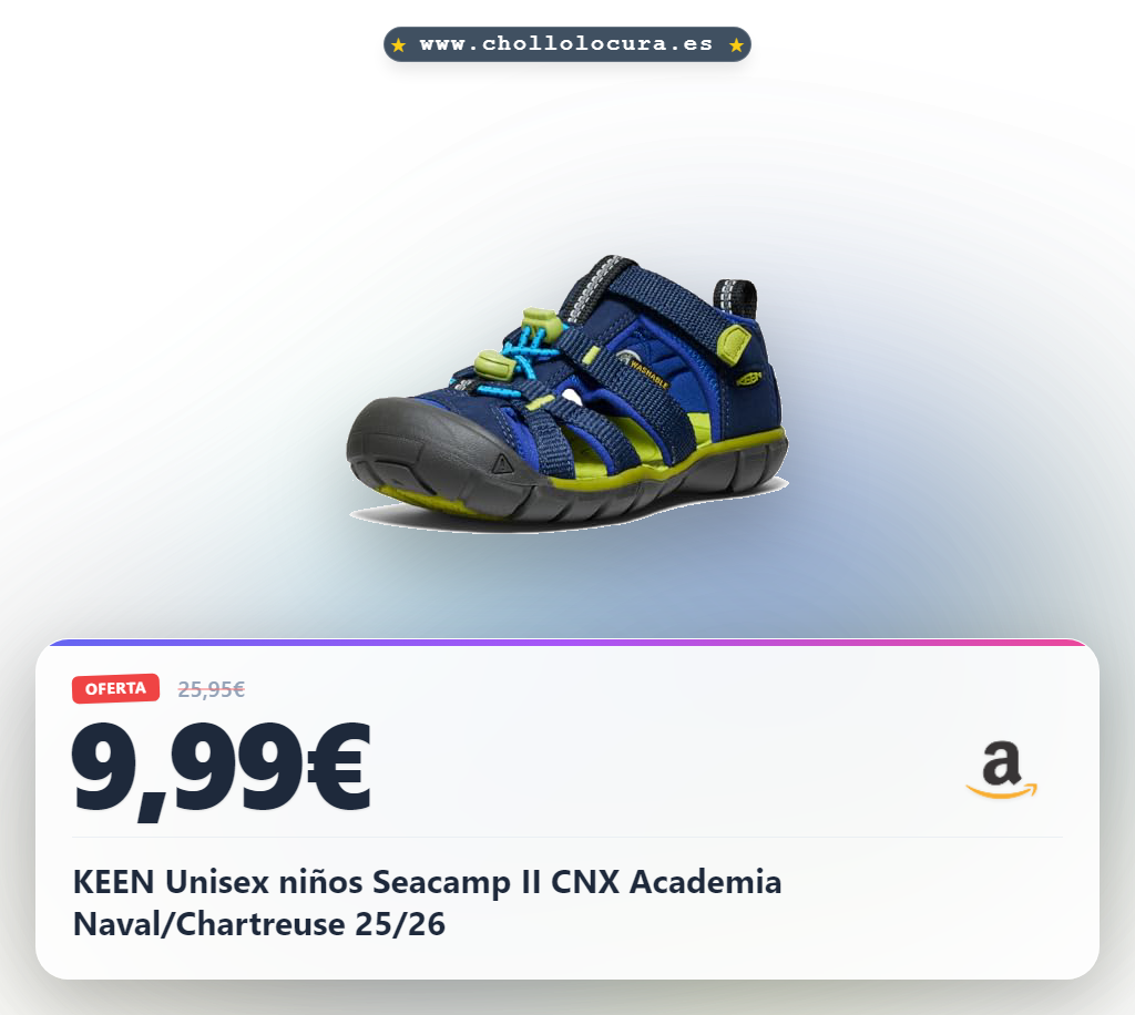 KEEN Unisex niños Seacamp II CNX Academia Naval/Chartreuse 25/26